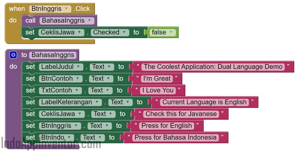 Basic: Penggunakan Tripel Bahasa Dalam Aplikasi 4